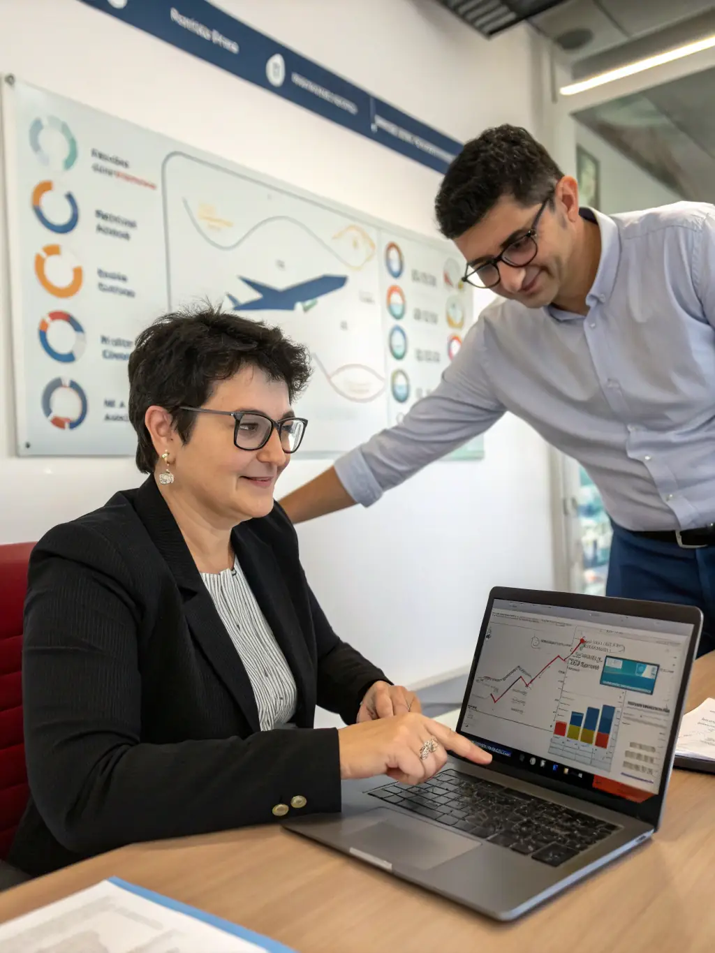 A project manager leading a digital product development meeting, illustrating CAPRION LLC's digital product management expertise.